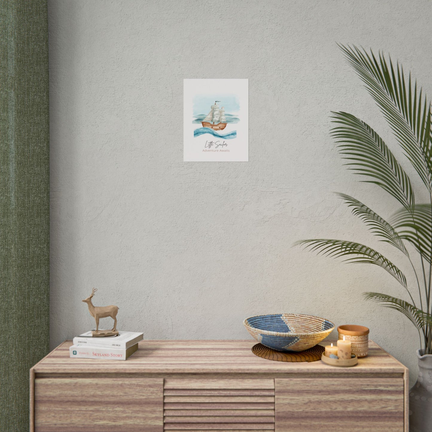 Nursery Nautical Poster - 'Adventure Awaits'