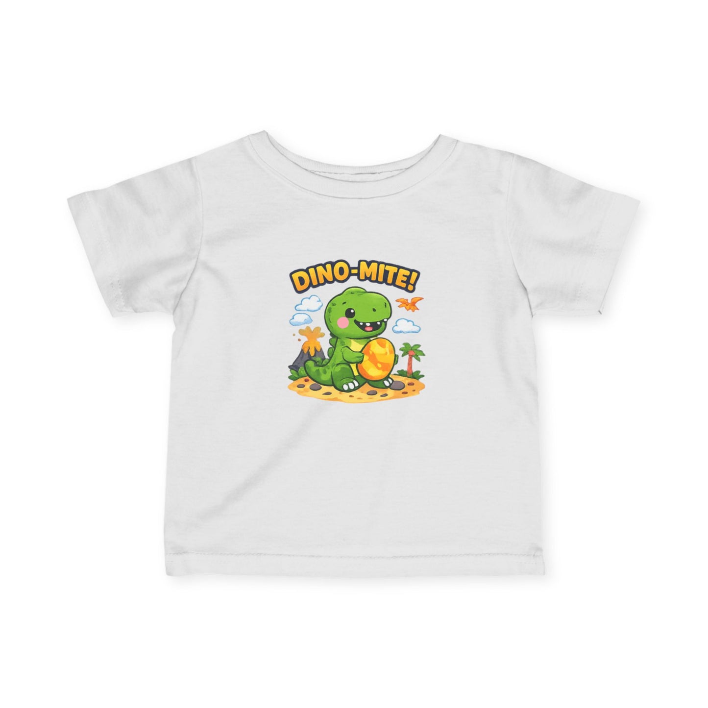 Infant/Toddler T-Shirt - 'Dino-Mite!' Cute Baby Dinosaur Graphic