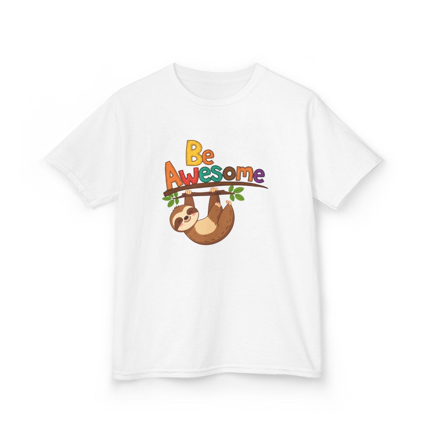 T-Shirt - 'Be Awesome' Sloth