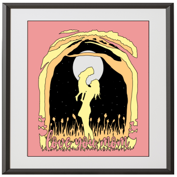 Mother's Day Gifts - Mother/Child Silhouette Non Illuminated Shadowboxes