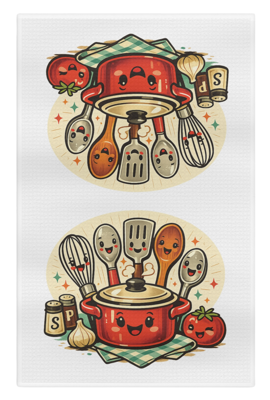 Kitchen Towel - Retro Kitchen Cooking Crew Custom Designed