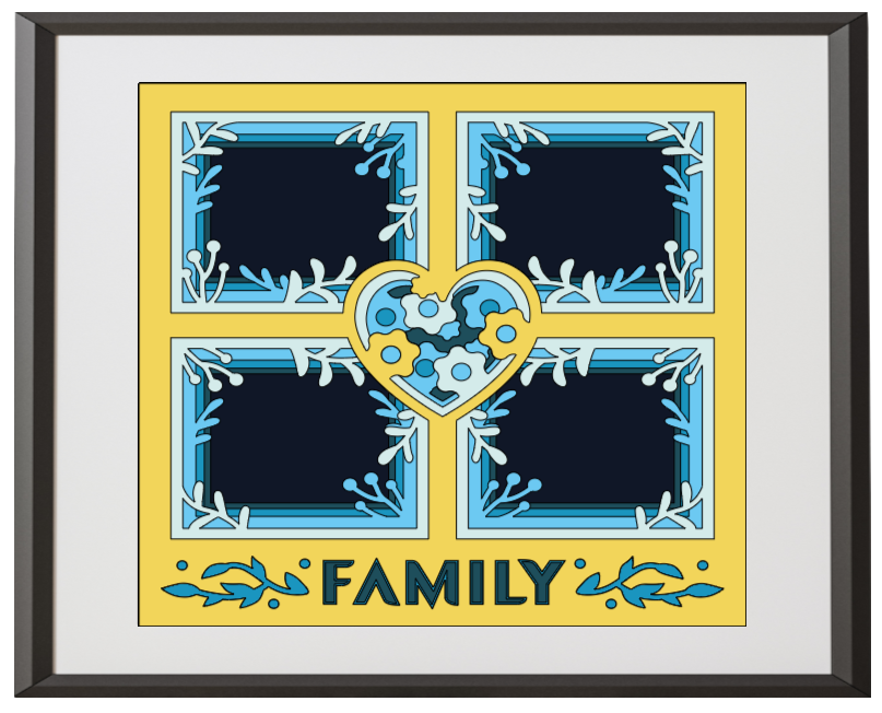 Shadowbox - Family Photo (Non Illuminated)
