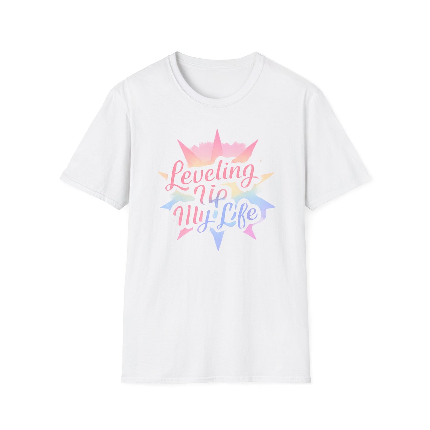 T-Shirt - 'Leveling Up My Life ' Pastel Motivation