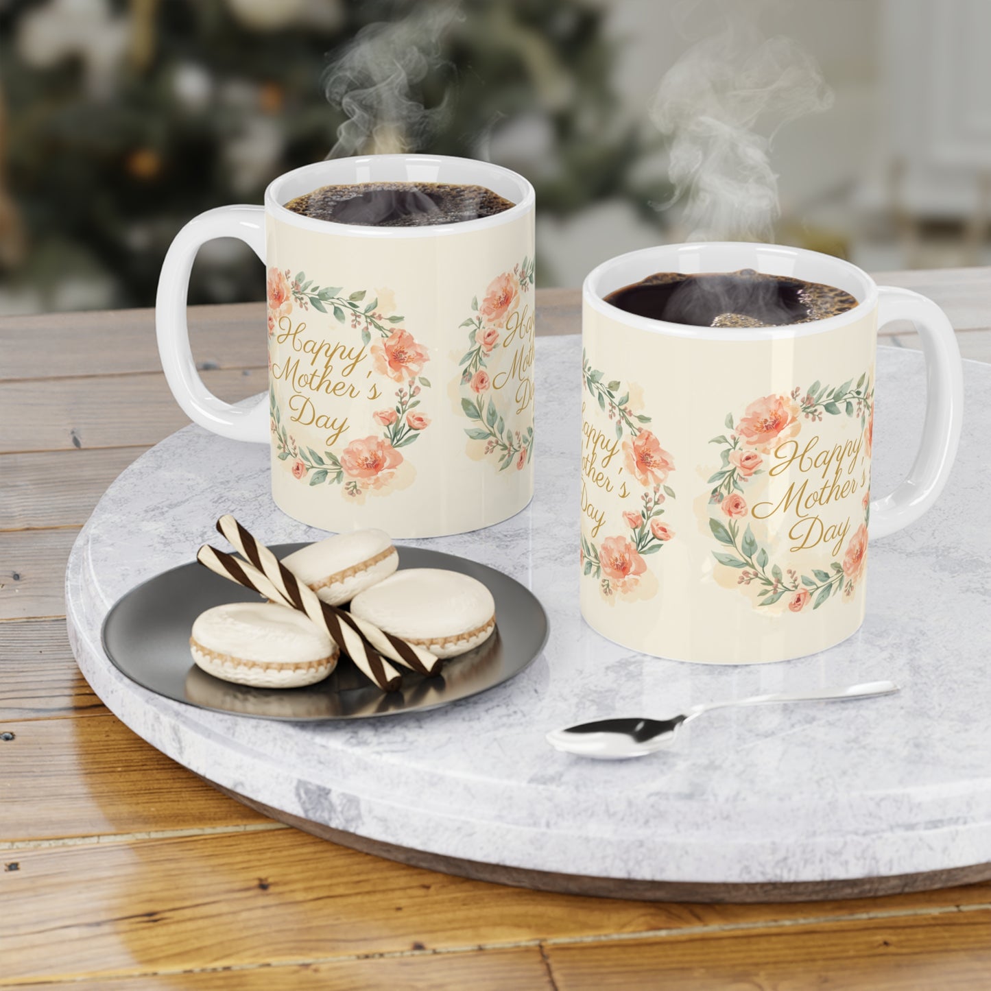 Mother's Day Mug — "Happy Mother's Day" Floral