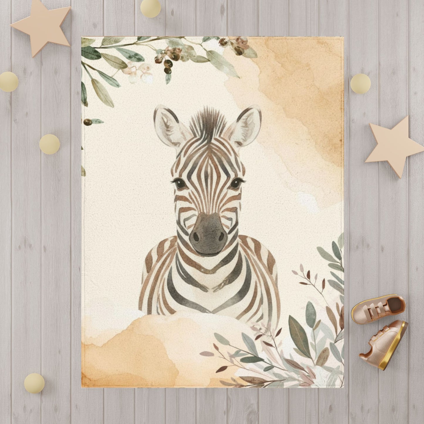 Baby Blanket - Cute Safari Baby Zebra