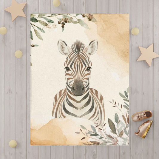 Baby Blanket - Cute Safari Baby Zebra