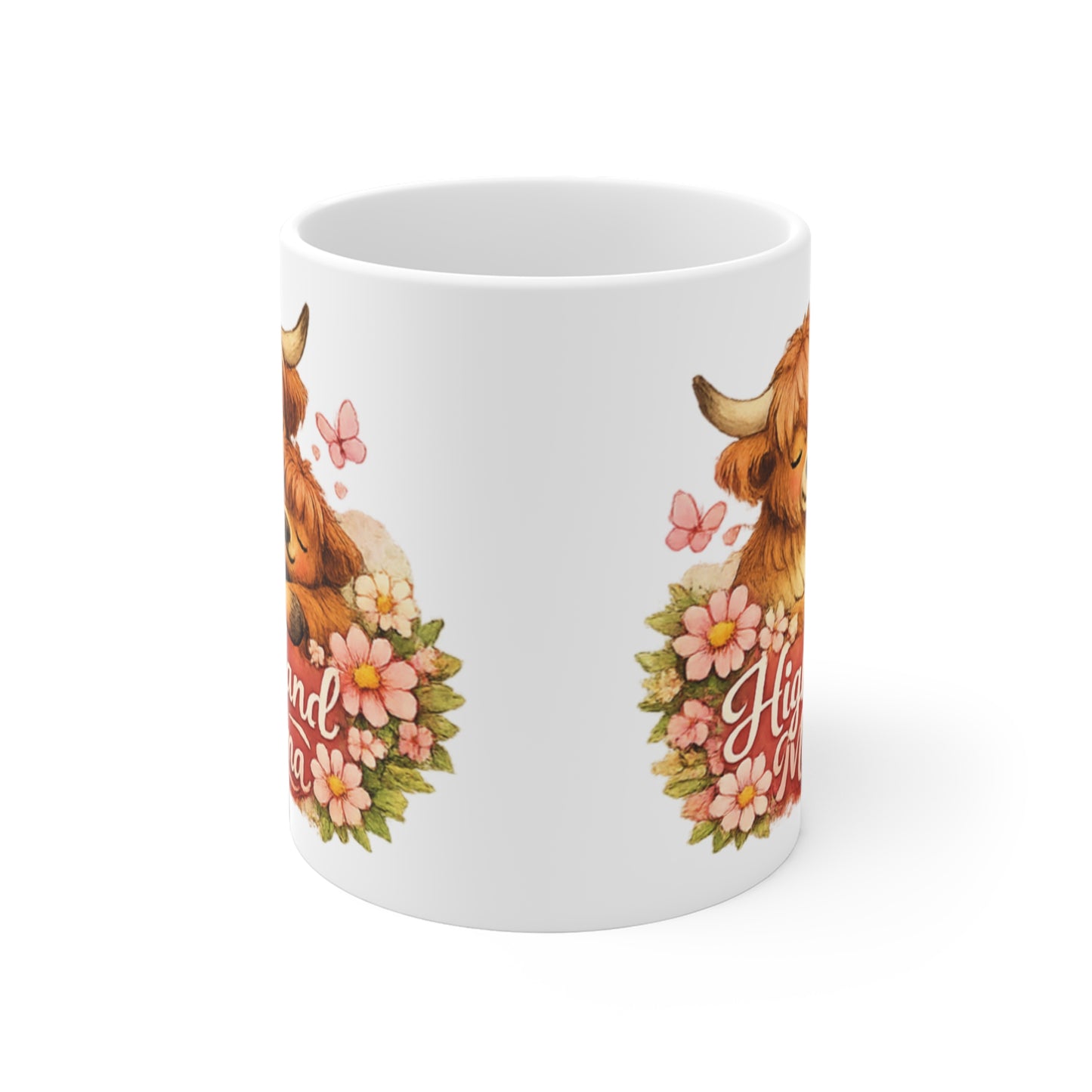 Mother's Day Mug - Cute Highland Cow Mom & Calf