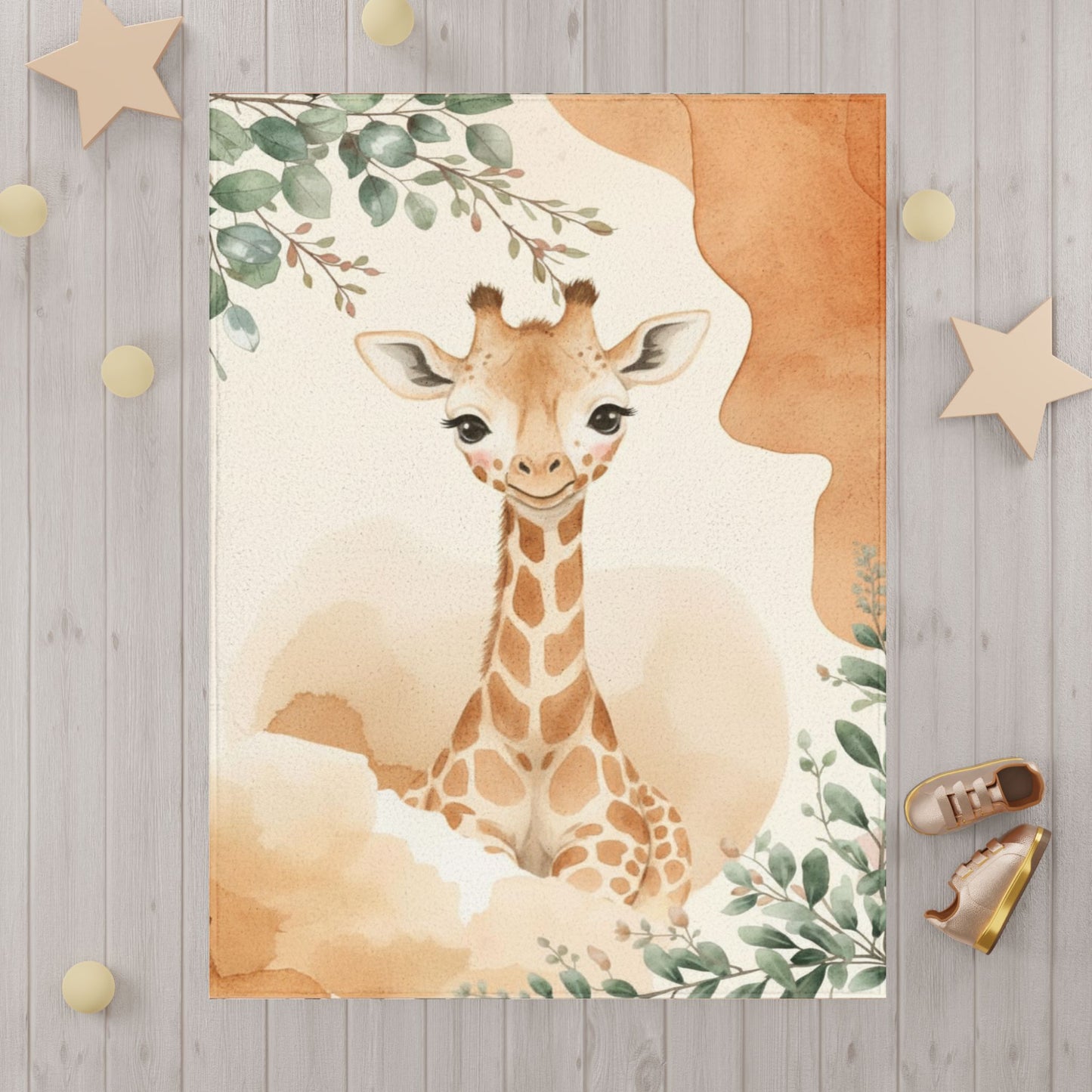 Baby Blanket - Cute Safari Baby Giraffe