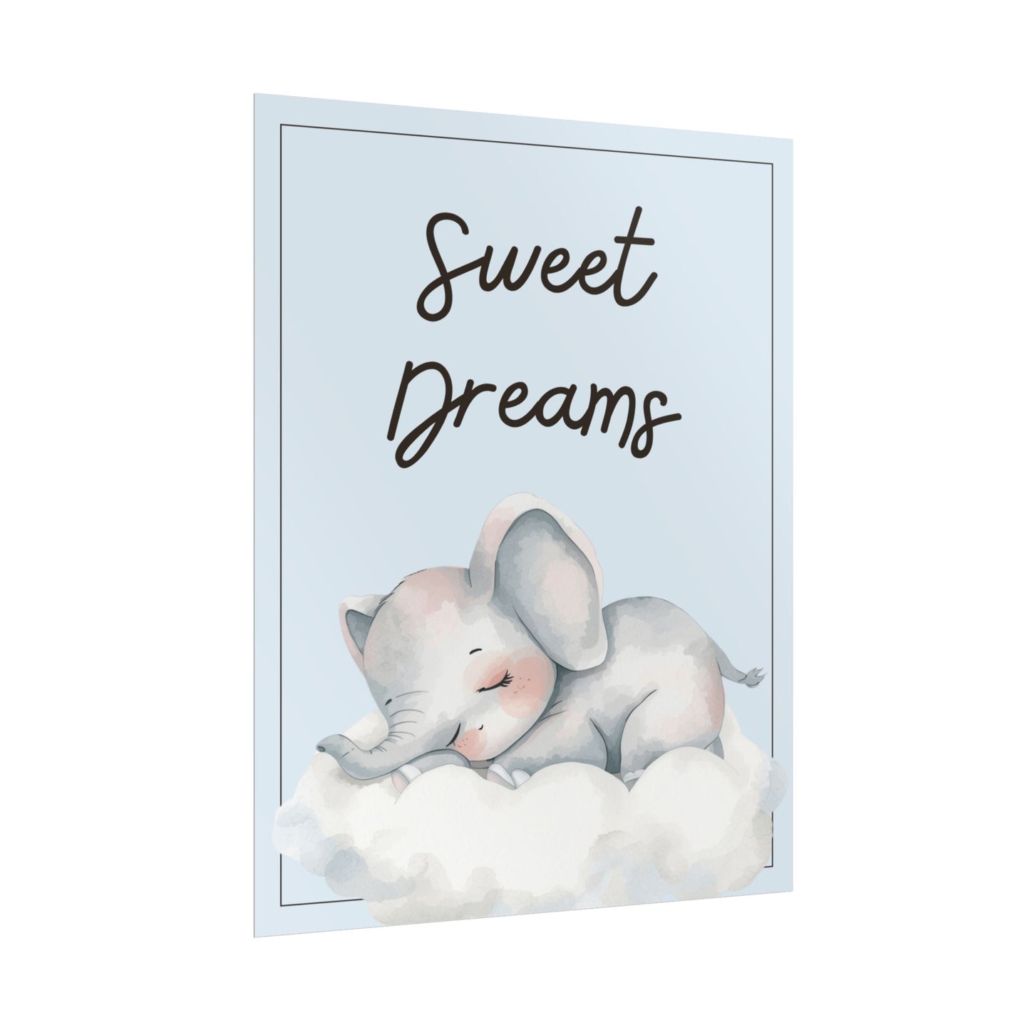 Nursery Safari Poster - "Sweet Dreams"