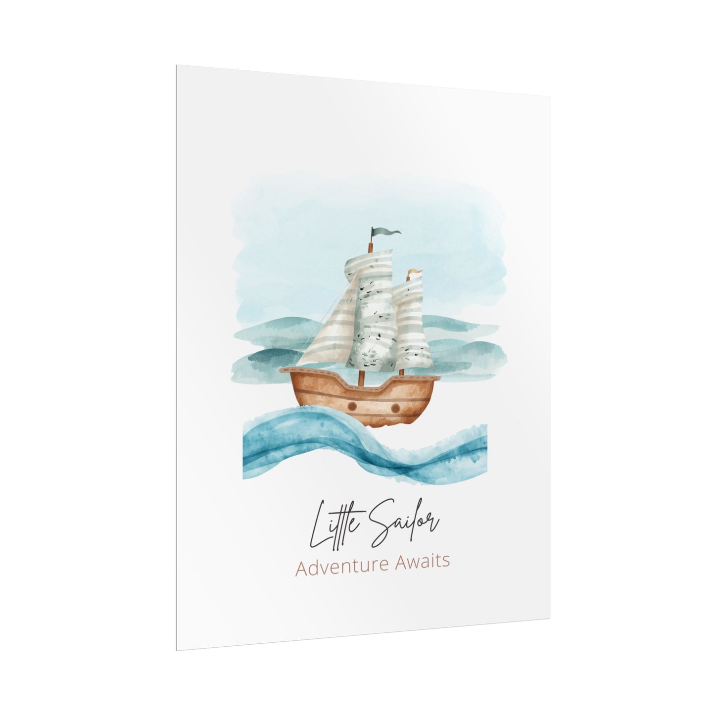 Nursery Nautical Poster - 'Adventure Awaits'