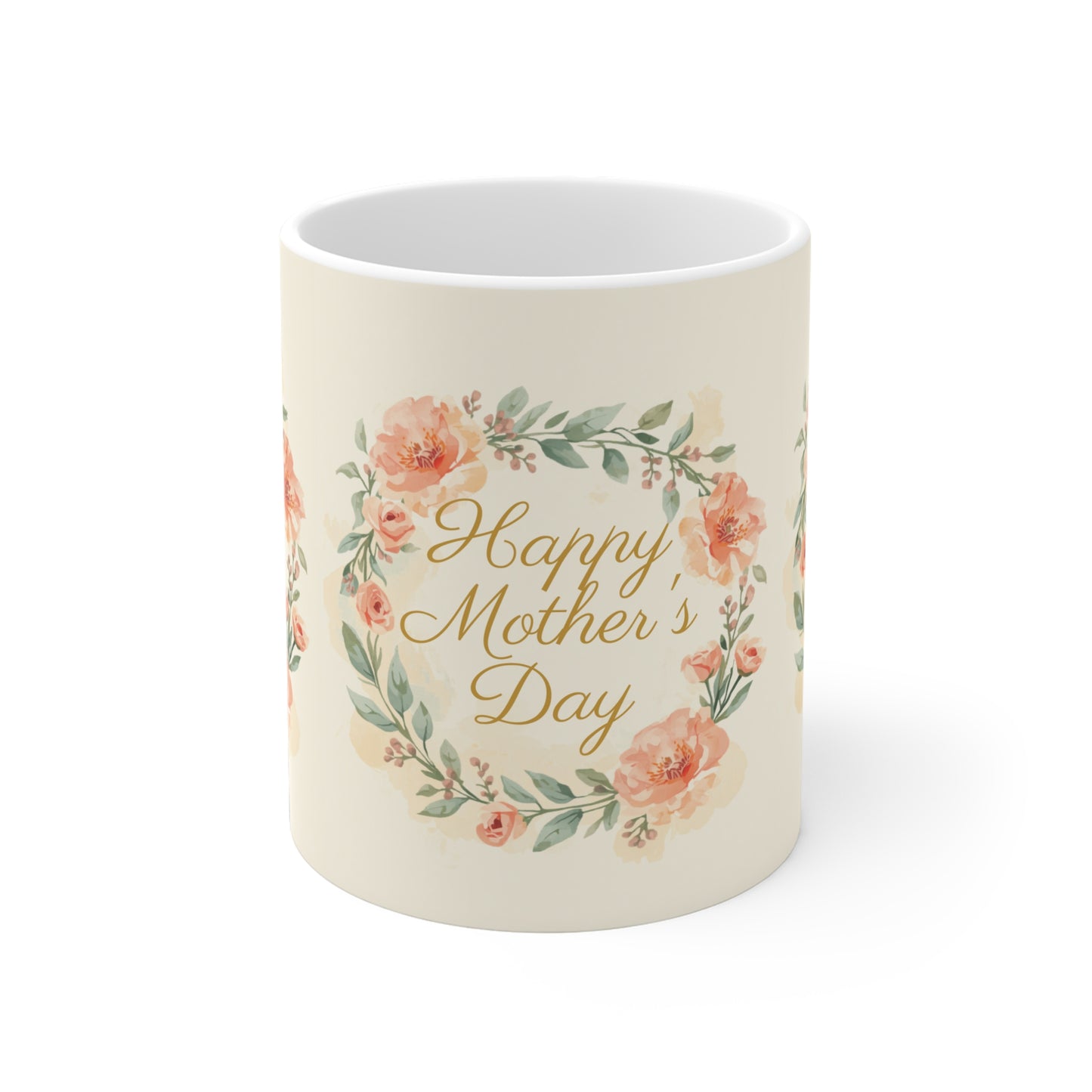 Mother's Day Mug — "Happy Mother's Day" Floral