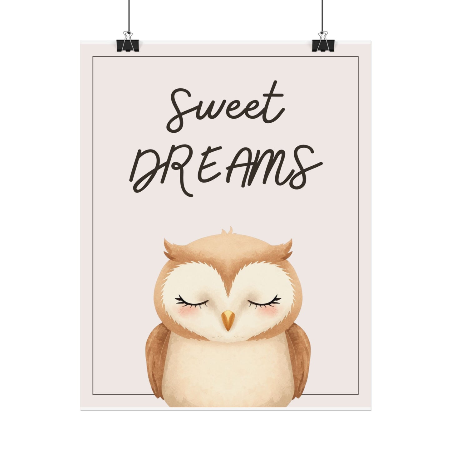 Nursery Forest Poster - 'Sweet Dreams'
