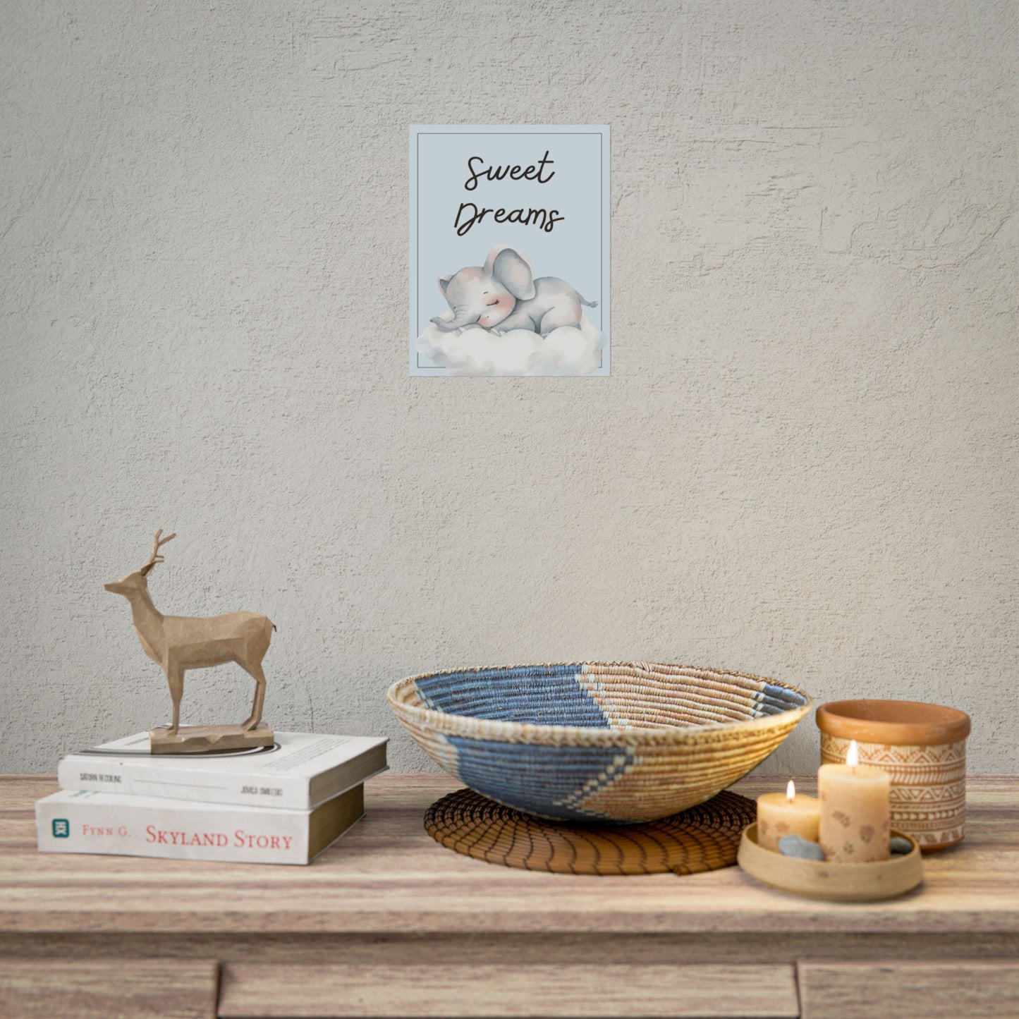 Nursery Safari Poster - "Sweet Dreams"