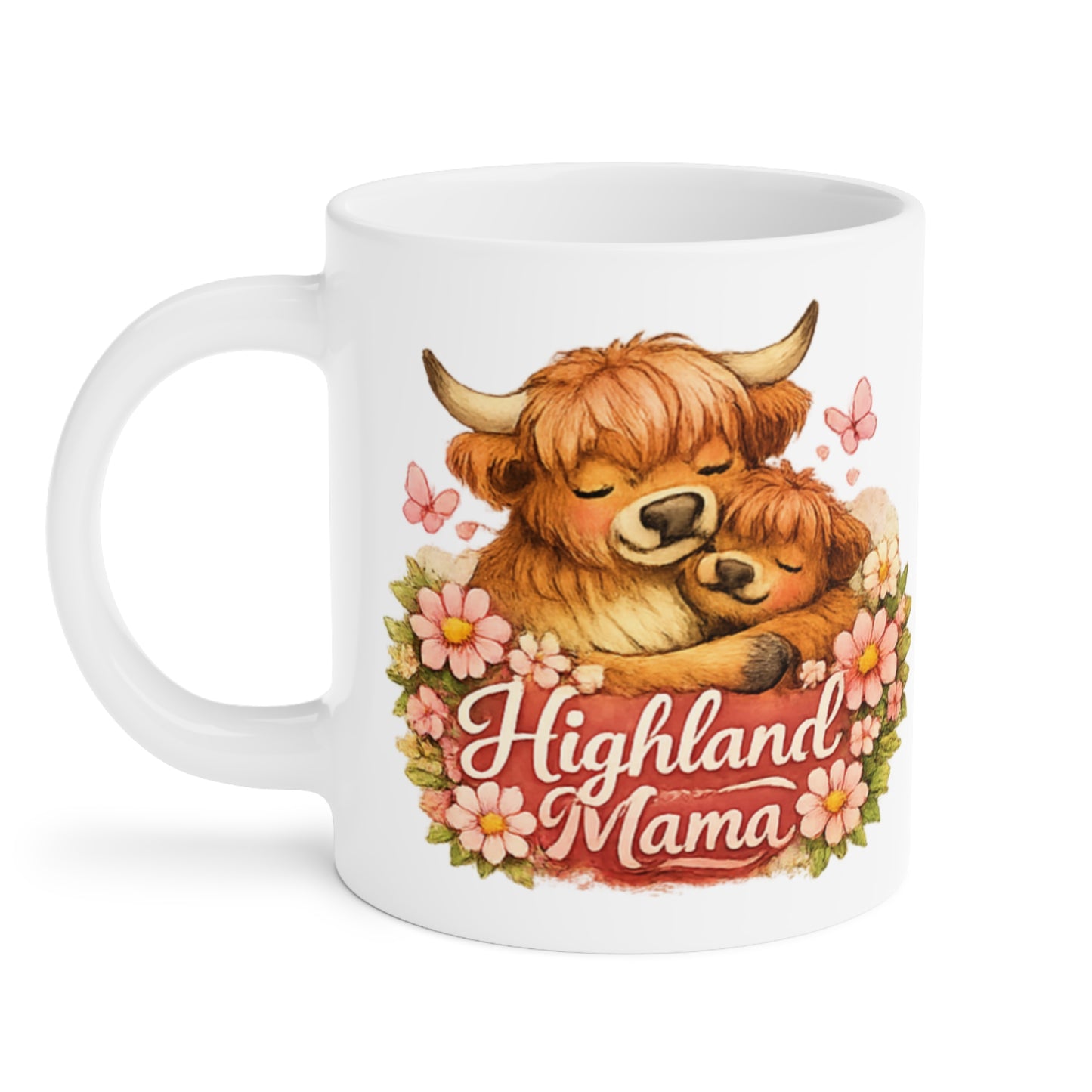 Mother's Day Mug - Cute Highland Cow Mom & Calf