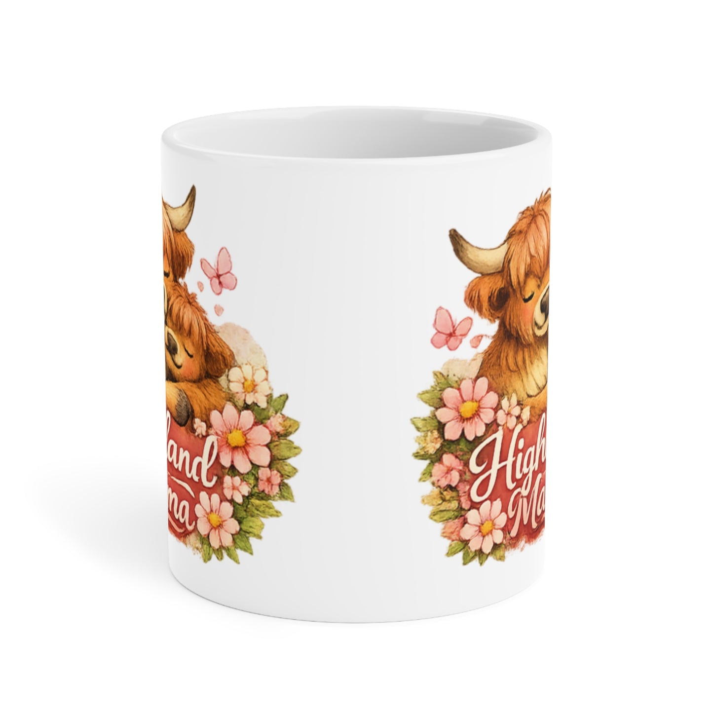 Mother's Day Mug - Cute Highland Cow Mom & Calf