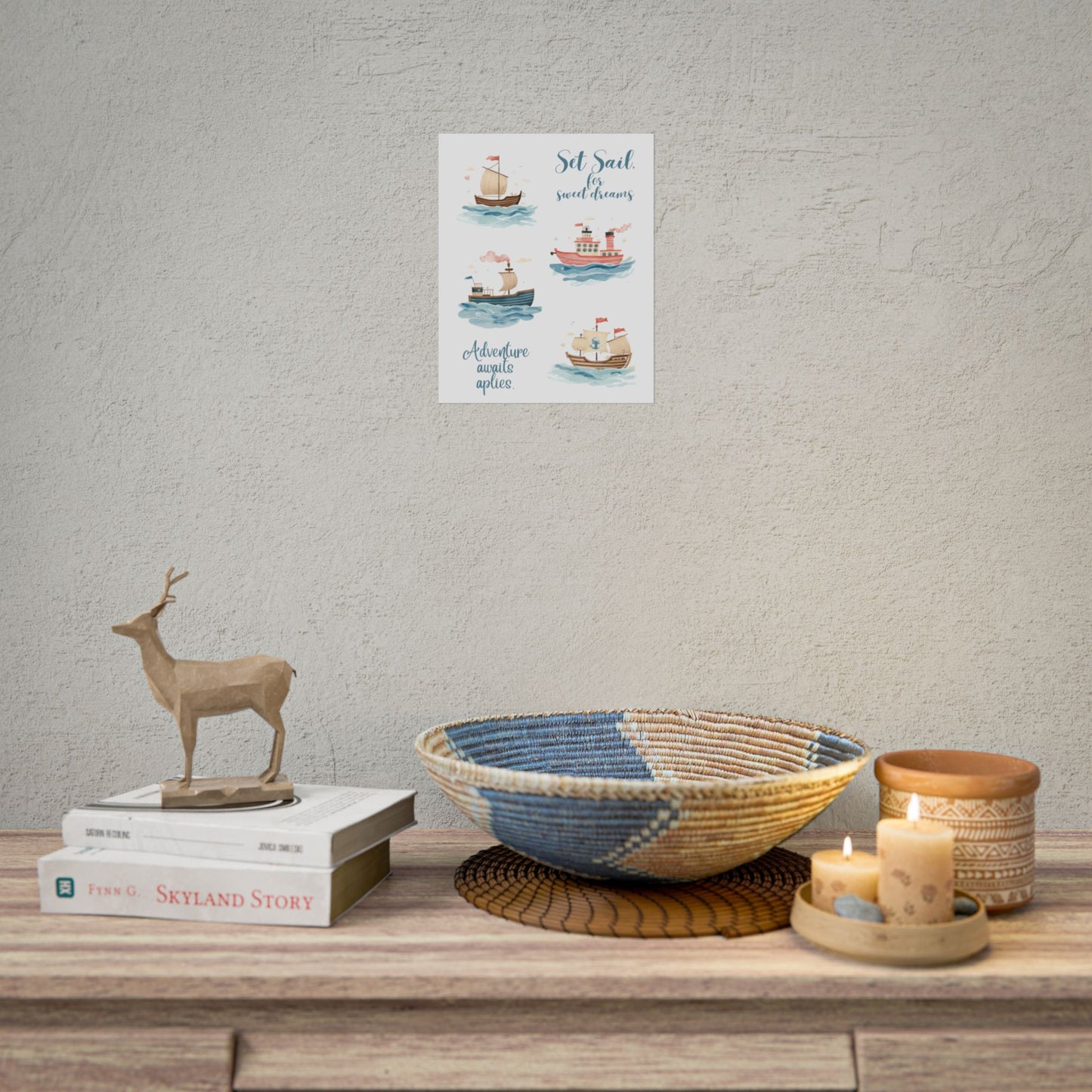 Nursery Nautical Poster - 'Set Sail....'