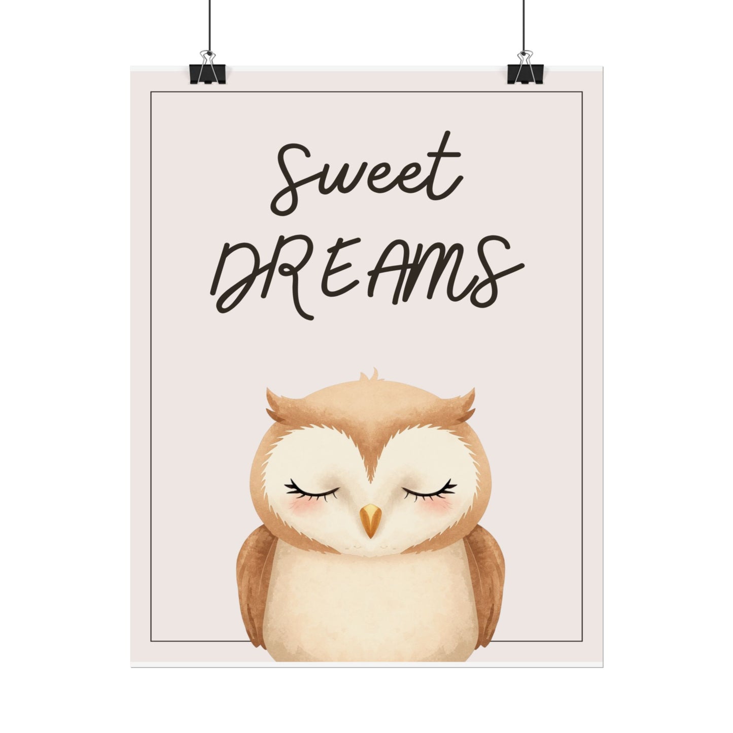 Nursery Forest Poster - 'Sweet Dreams'