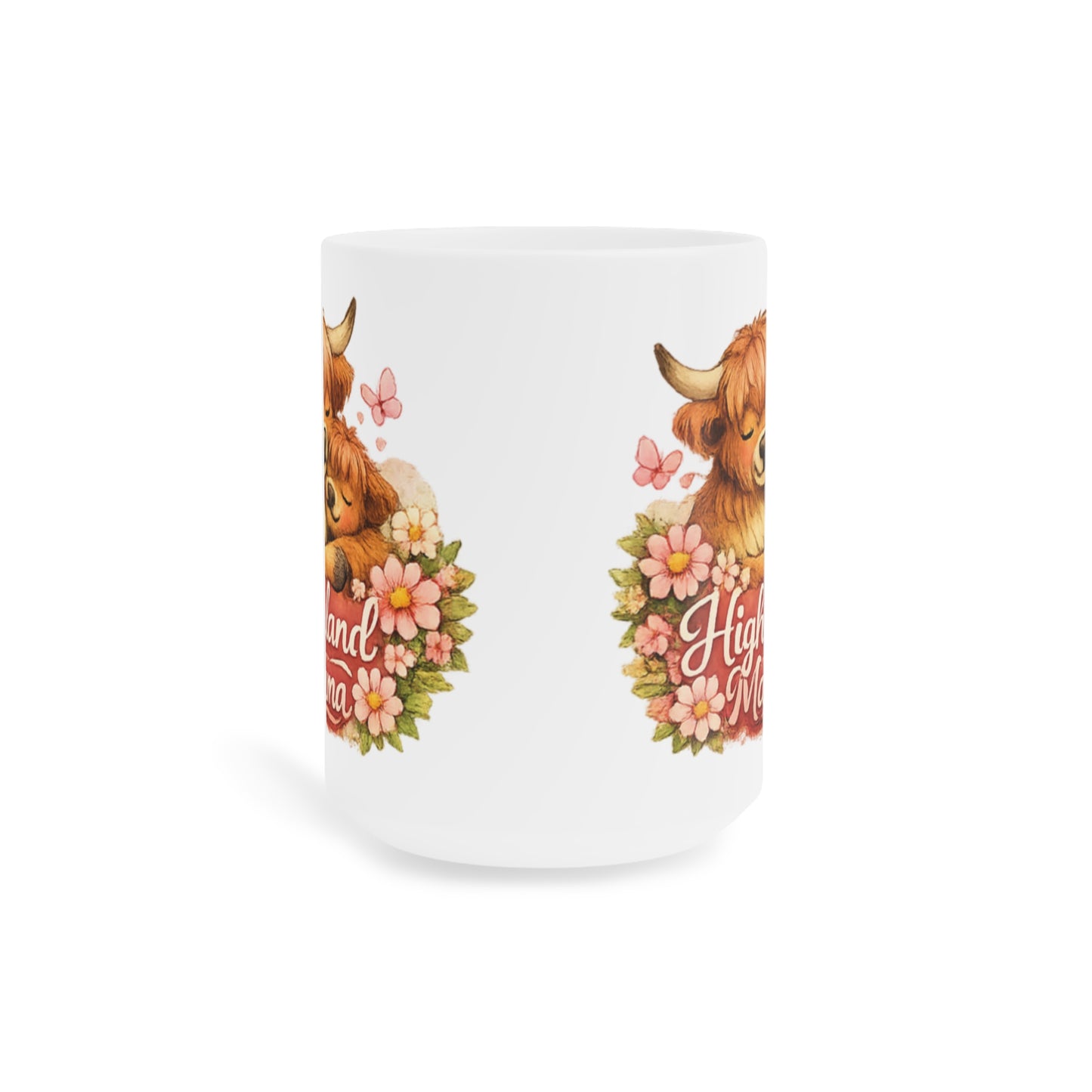Mother's Day Mug - Cute Highland Cow Mom & Calf