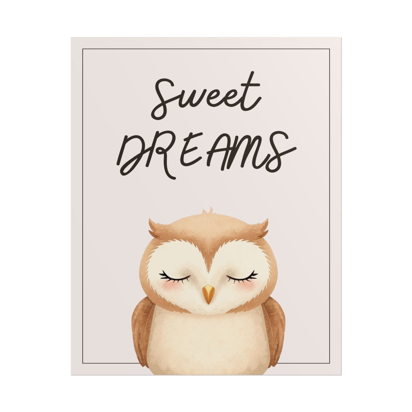 Nursery Forest Poster - 'Sweet Dreams'