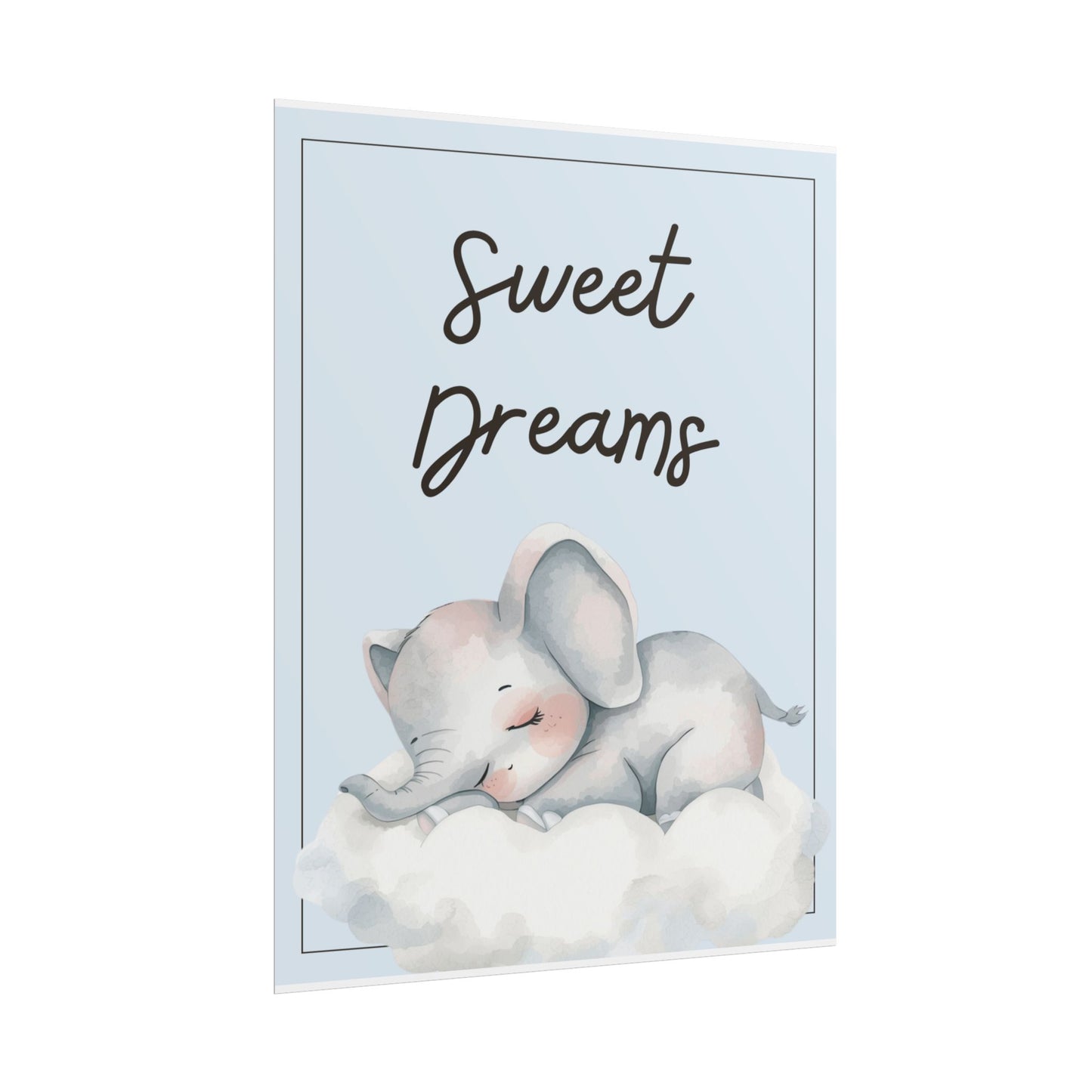Nursery Safari Poster - "Sweet Dreams"