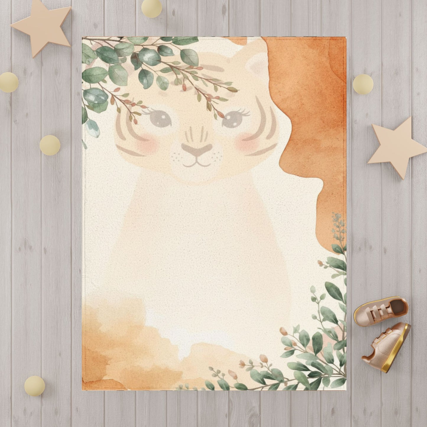 Baby Blanket - Cute Jungle Baby Tiger