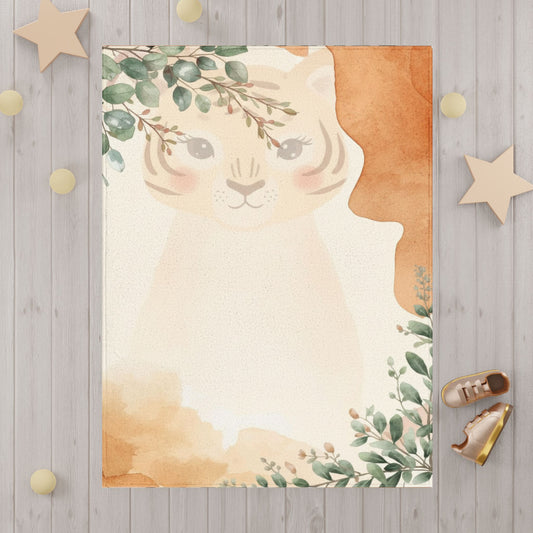 Baby Blanket - Cute Jungle Baby Tiger
