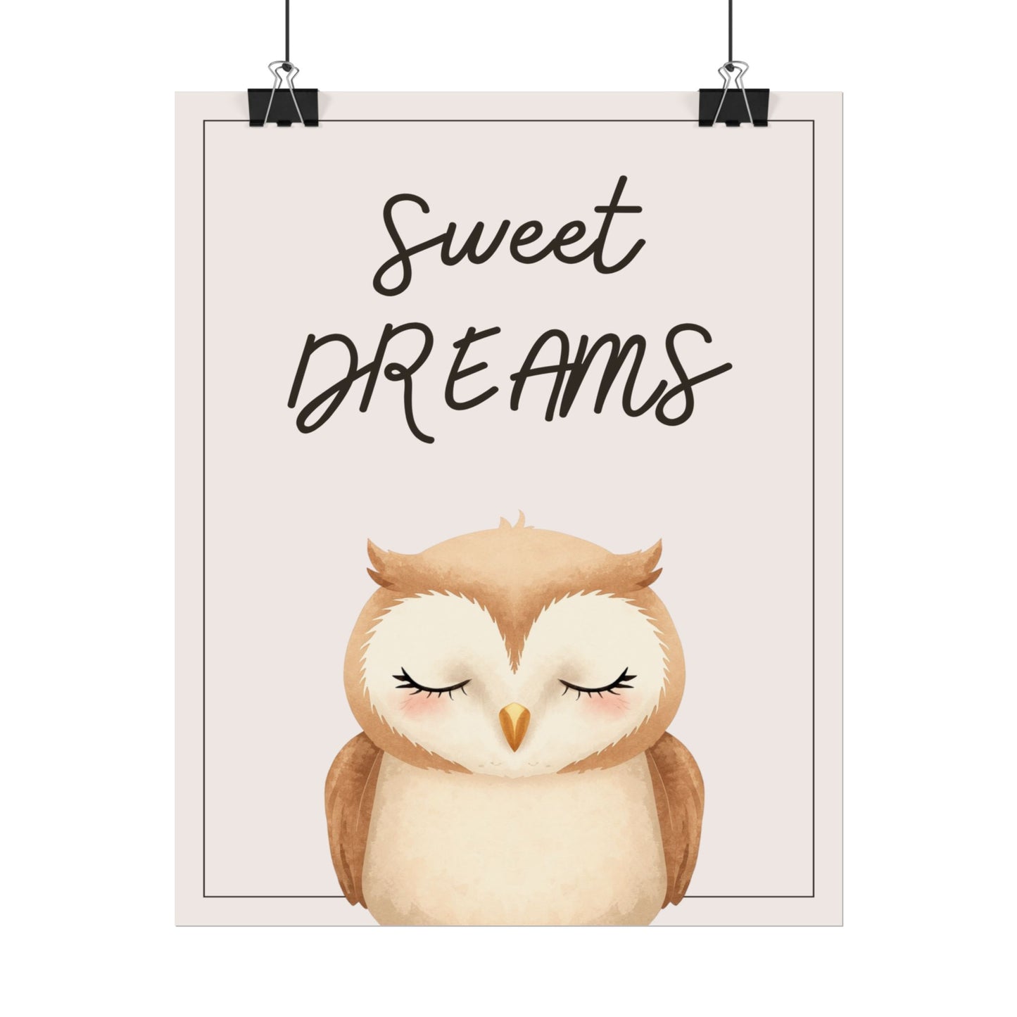 Nursery Forest Poster - 'Sweet Dreams'