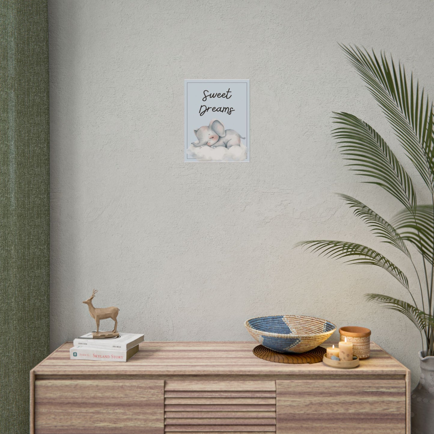 Nursery Safari Poster - "Sweet Dreams"