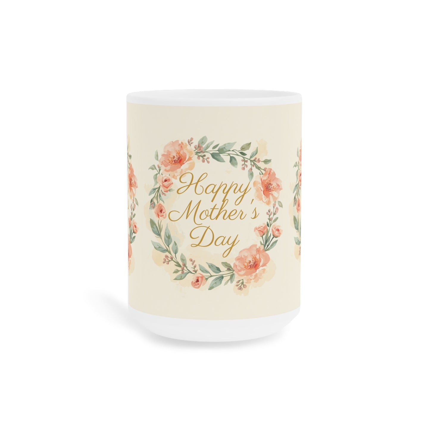 Mother's Day Mug — "Happy Mother's Day" Floral