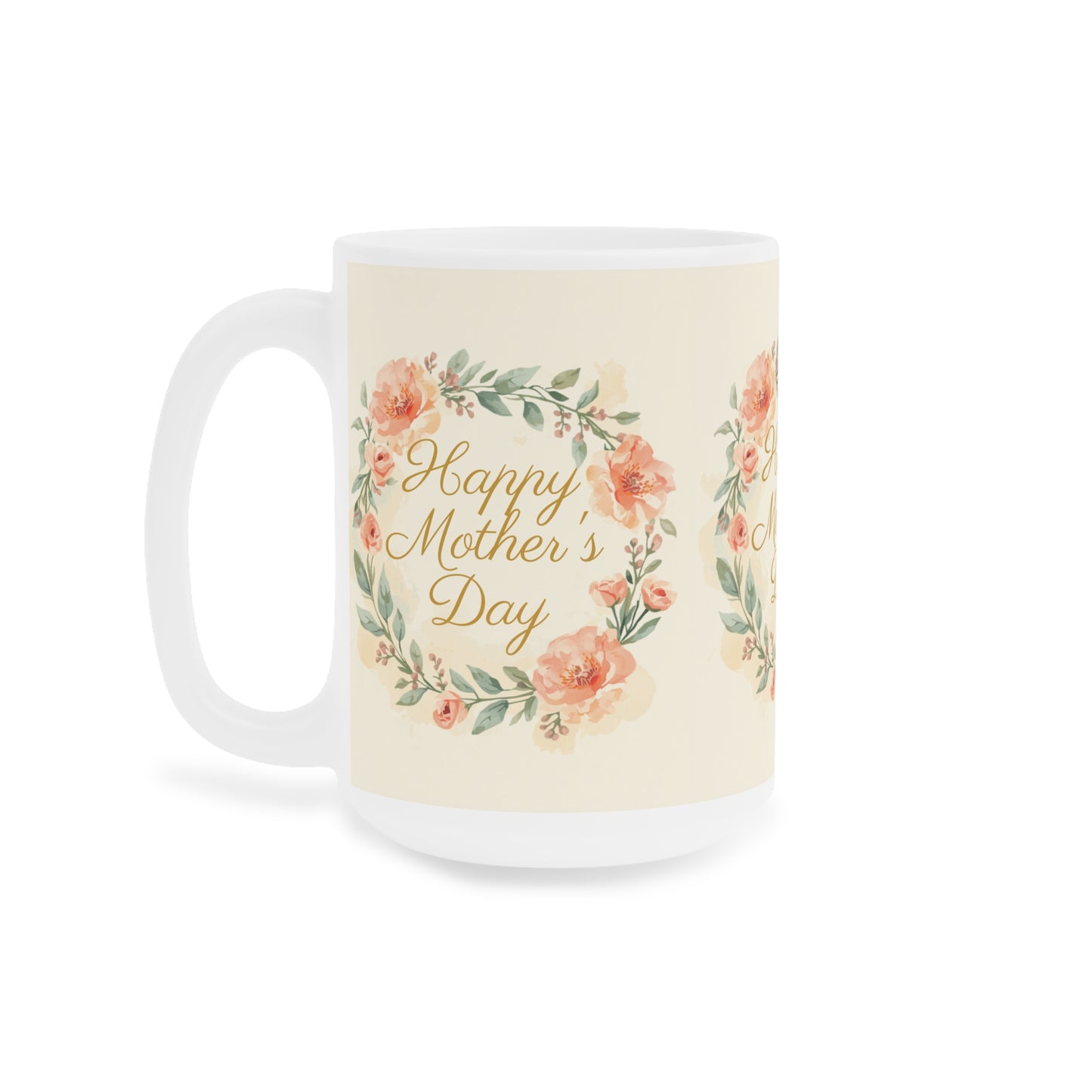 Mother's Day Mug — "Happy Mother's Day" Floral