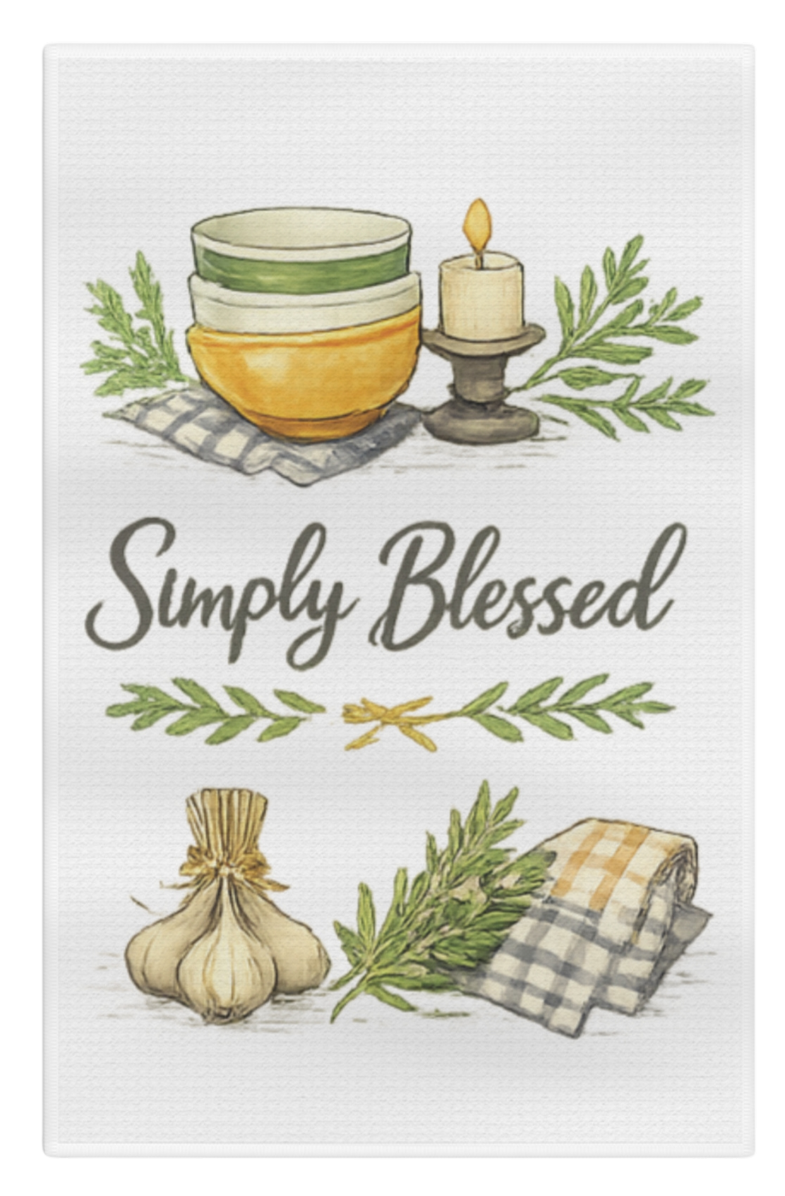 Kitchen Towel - Farmhouse Minimalist Custom Designed