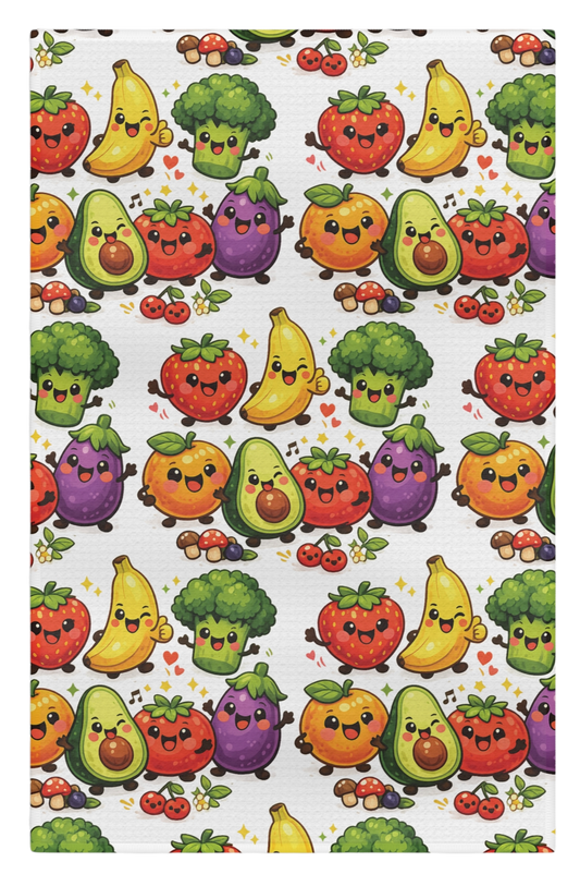 Kitchen Towel - Playful Produce Custom Designed