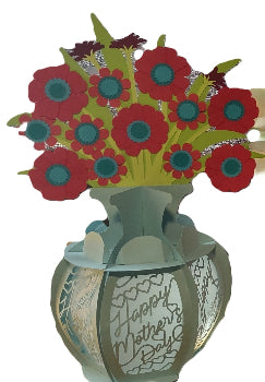 Handmade 3D Vase Cards | Custom Pop-Up Greeting Cards - 5 Styles