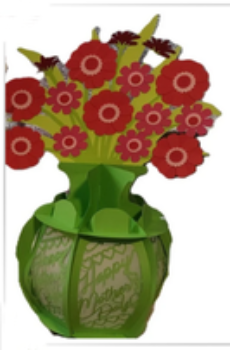 Handmade 3D Vase Cards | Custom Pop-Up Greeting Cards - 5 Styles