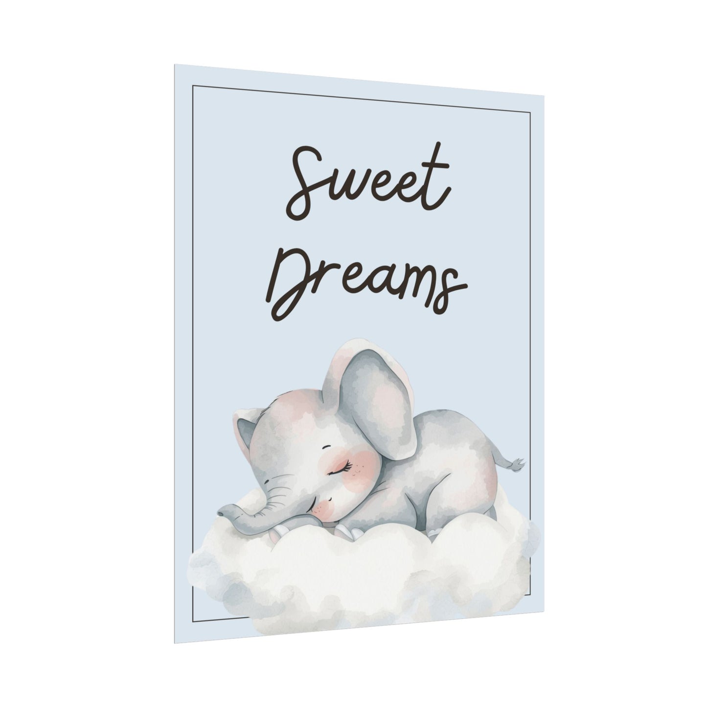 Nursery Safari Poster - "Sweet Dreams"