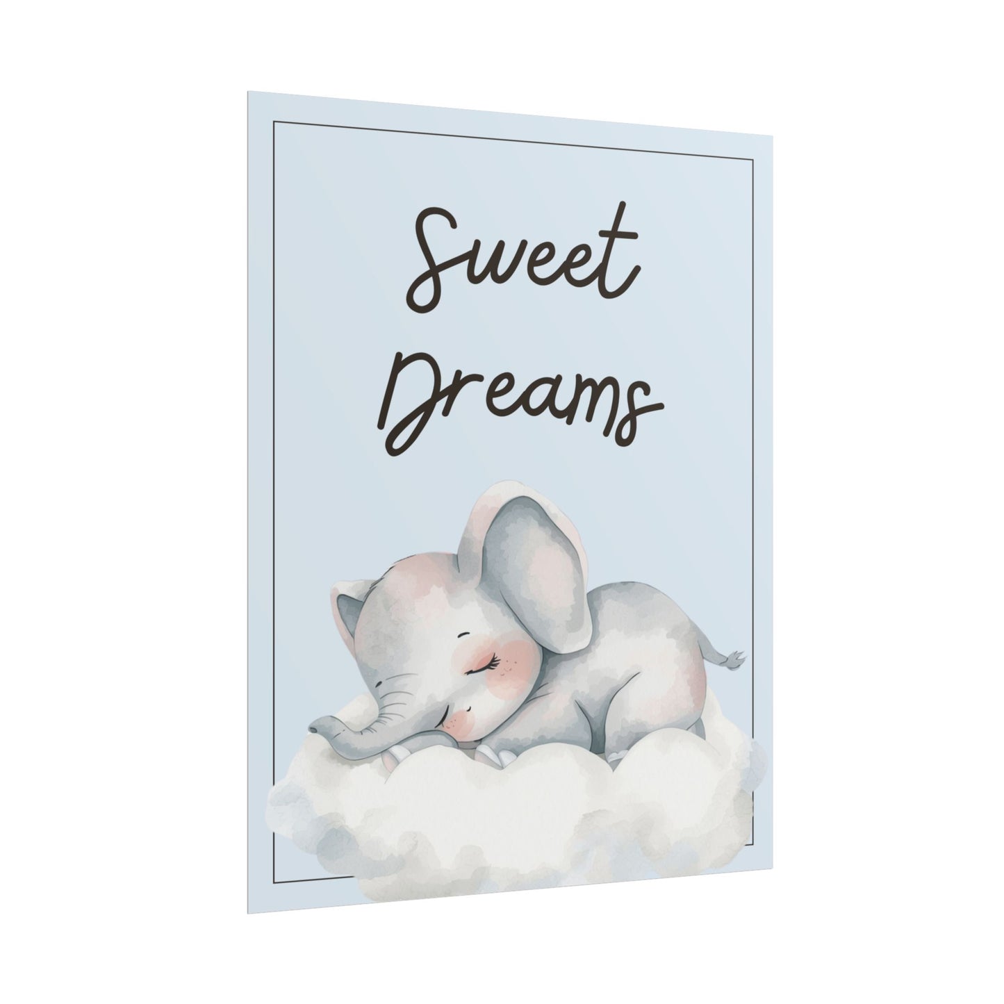 Nursery Safari Poster - "Sweet Dreams"