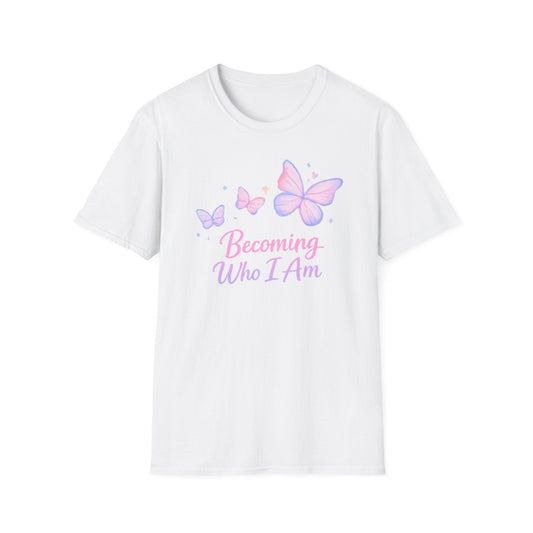 T-Shirt - 'Becoming Who I Am' Butterfly