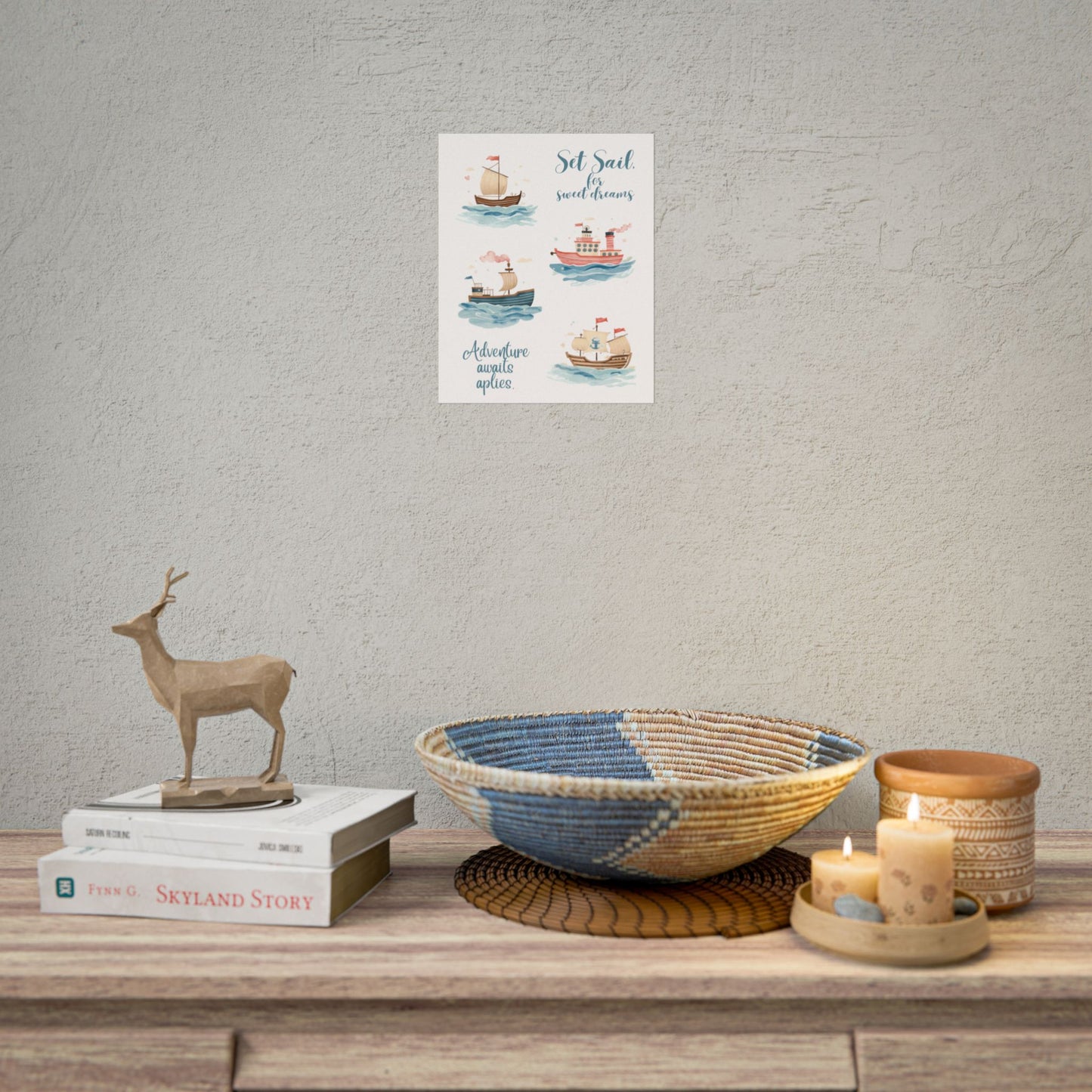 Nursery Nautical Poster - 'Set Sail....'