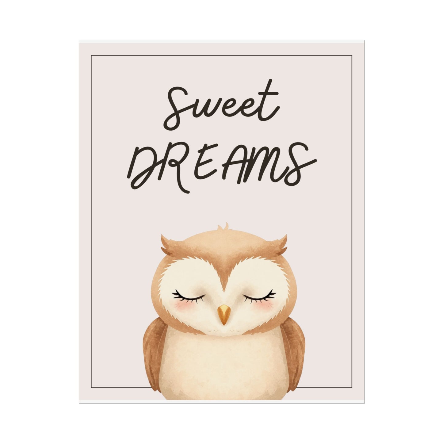 Nursery Forest Poster - 'Sweet Dreams'