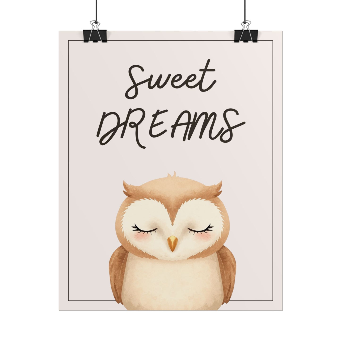 Nursery Forest Poster - 'Sweet Dreams'