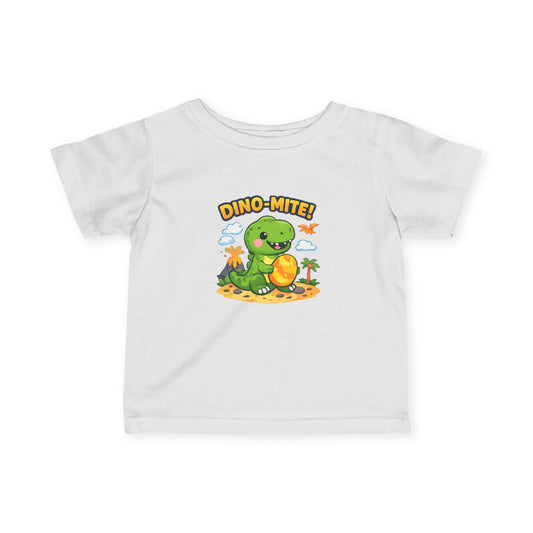 Infant/Toddler T-Shirt - 'Dino-Mite!' Cute Baby Dinosaur Graphic