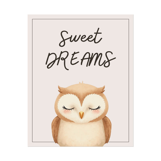 Nursery Forest Poster - 'Sweet Dreams'