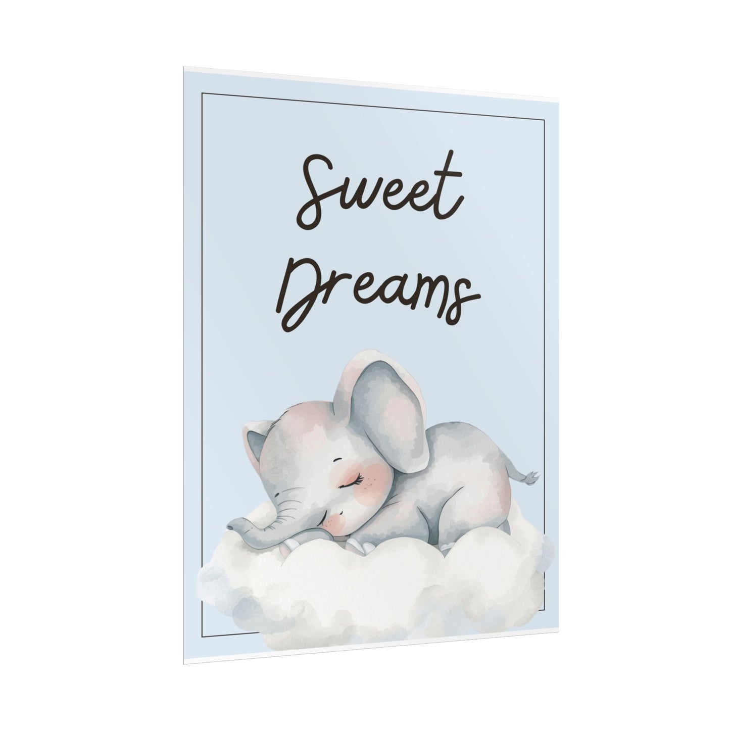 Nursery Safari Poster - "Sweet Dreams"