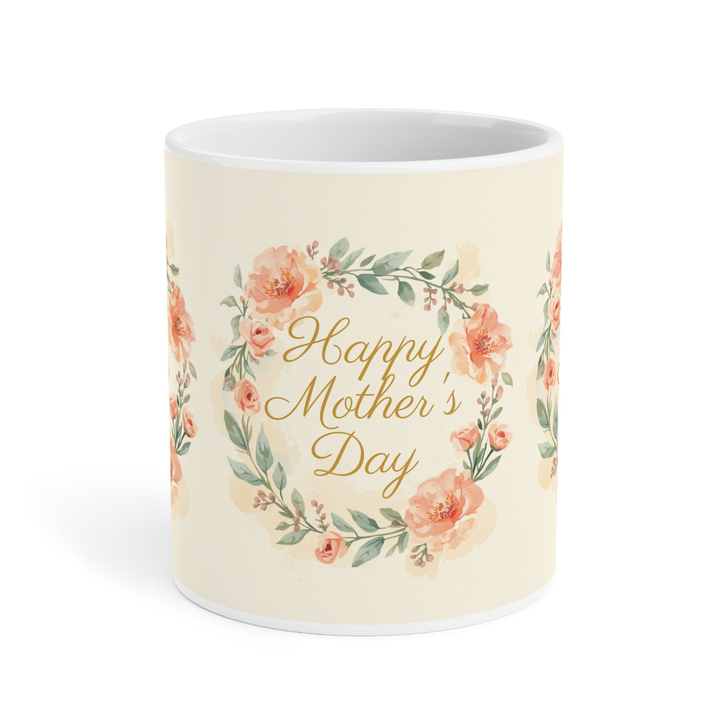 Mother's Day Mug — "Happy Mother's Day" Floral