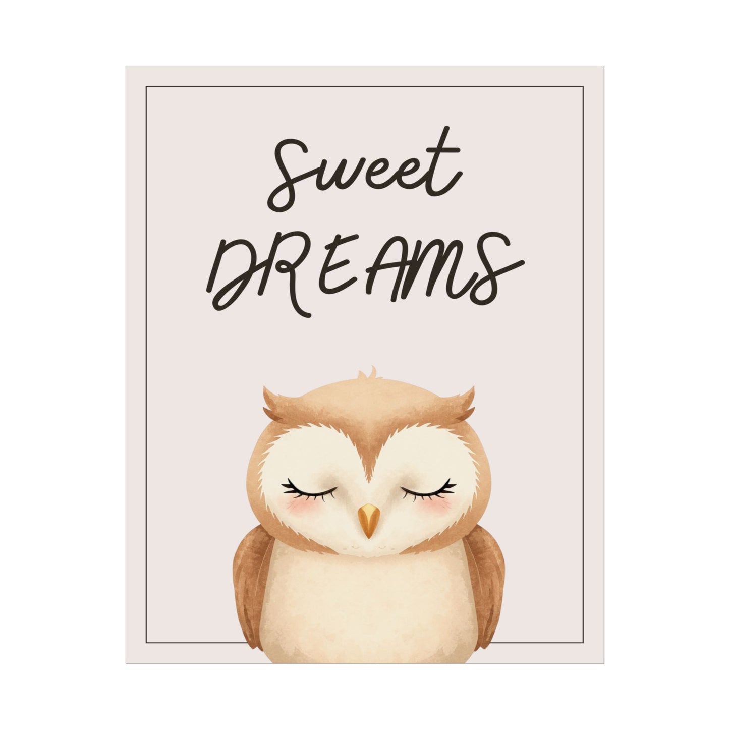 Nursery Forest Poster - 'Sweet Dreams'