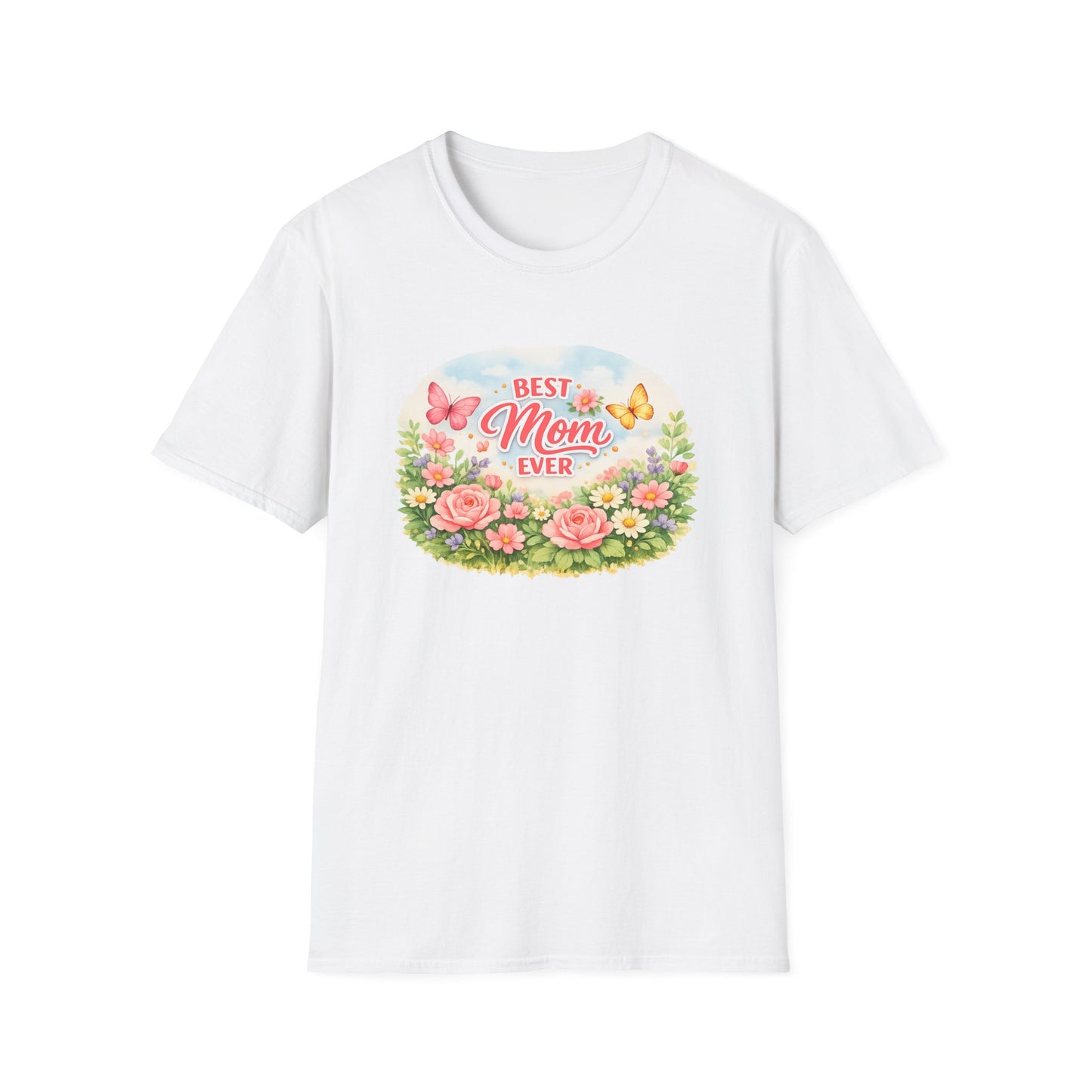 Mother's Day Gift Tee - 'Best Mom Ever' Floral