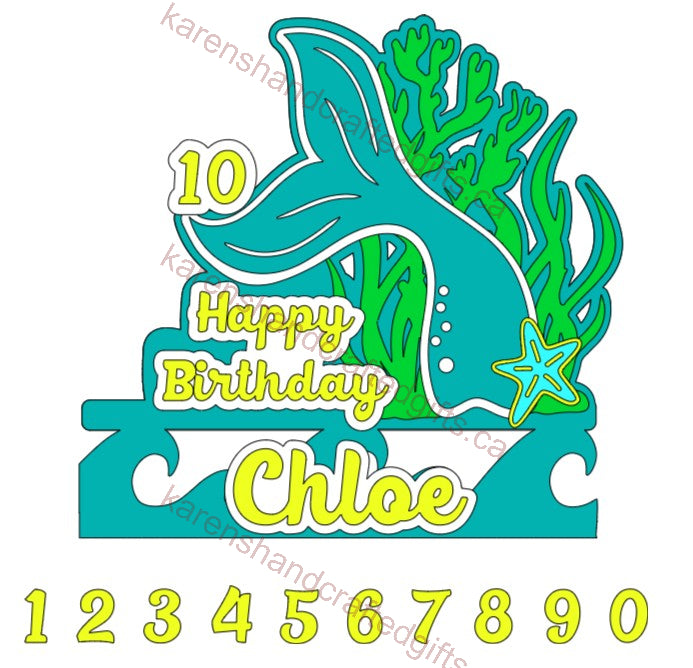 Custom Cake Toppers | Personalized Birthday Party Decor