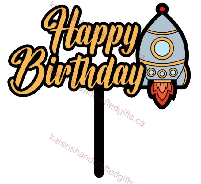 Custom Cake Toppers | Personalized Birthday Party Decor