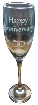 Handmade Etched Champagne Flutes | Custom Glassware