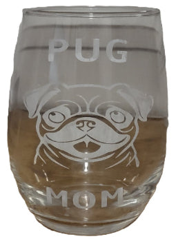 Handmade Etched Glass Tumbler 10oz | Custom Drinkware